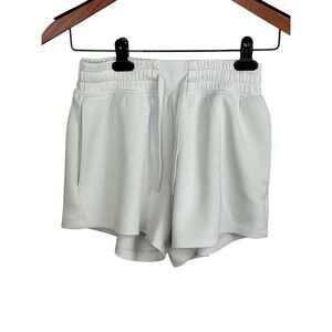 Gilly Hicks Cooldown Shorts Women XS White Knit Elastic Waist Drawstring